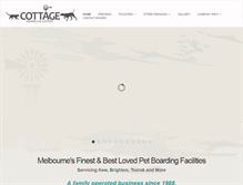 Tablet Screenshot of cottagekennels.com.au